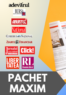 Publică anunț de mediu în ziarul Pachet Maxim 