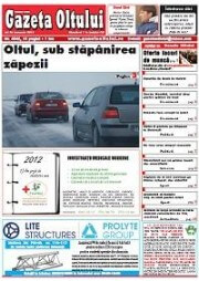 Anunț de mediu în ziarul Gazeta Oltului din județul Olt - Publică rapid