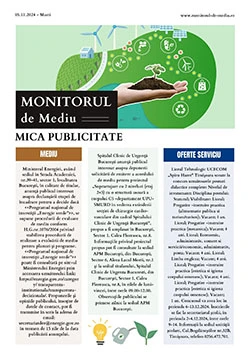 Publică anunț de mediu în ziarul Monitorul de Mediu 