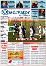 Publică anunț de mediu în ziarul Observator de Calarasi din județul Calarasi