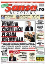 Anunț de mediu în ziarul Sansa Buzoiana din județul Buzau - Publică rapid